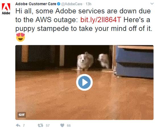 亚马逊AWS S3故障4小时，波及 Adobe、Slack 等数千家线上服务插图1