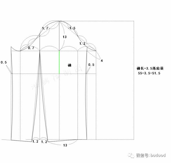 春装不用愁,女童版的双排扣茧型大衣裁剪图