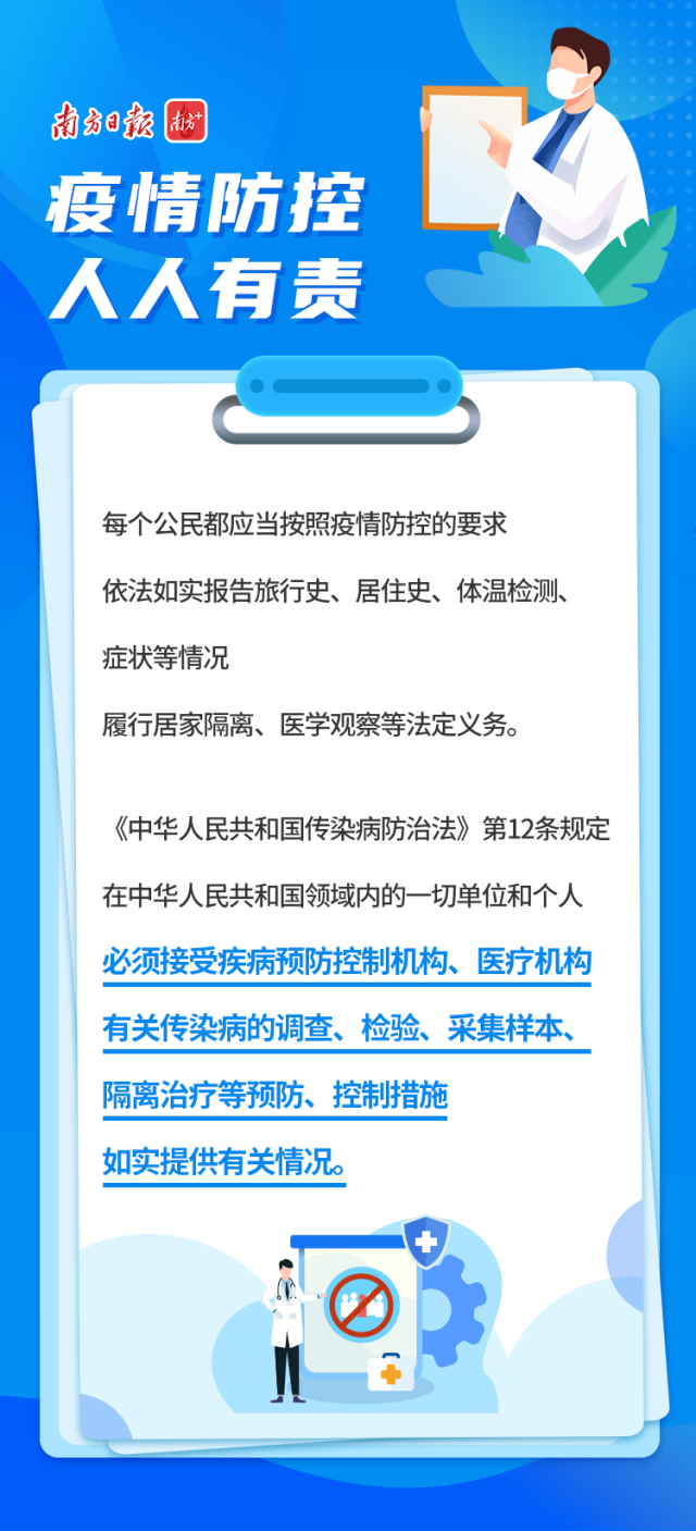 事关每个人的健康如实主动及时报告很重要