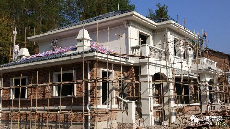 四川一道建房回乡记,32万建起两层小别墅,当地大叔风景线!图片别墅喷泉图片