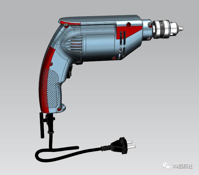 UG NX模型免費下載:手電鉆模型