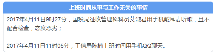 唐山这些人被点名：工作时间听歌、QQ聊天！