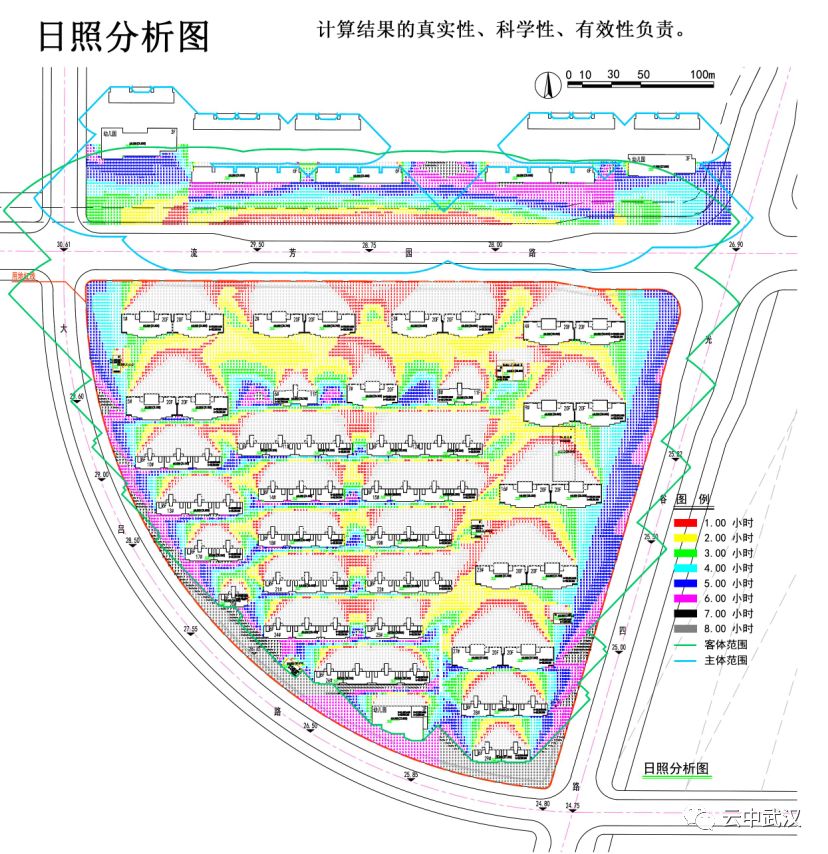 碧桂园十里春风日照分析图及技术指标