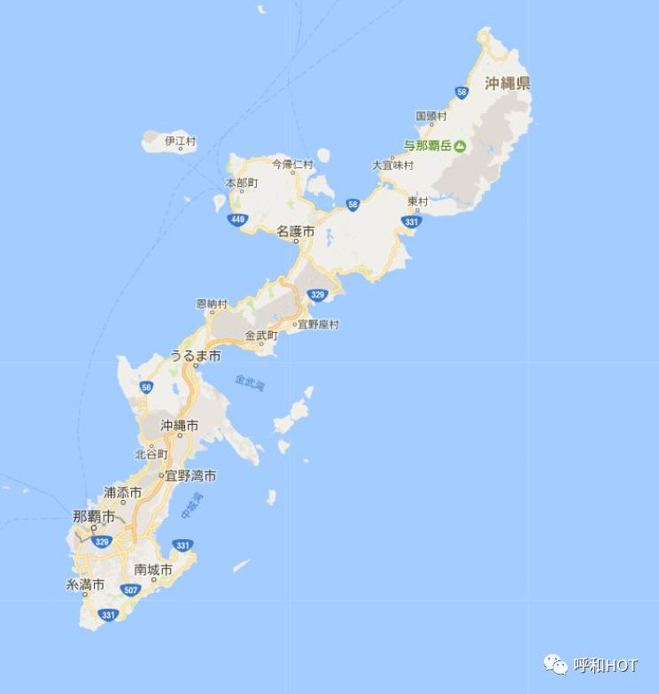 冲绳地图