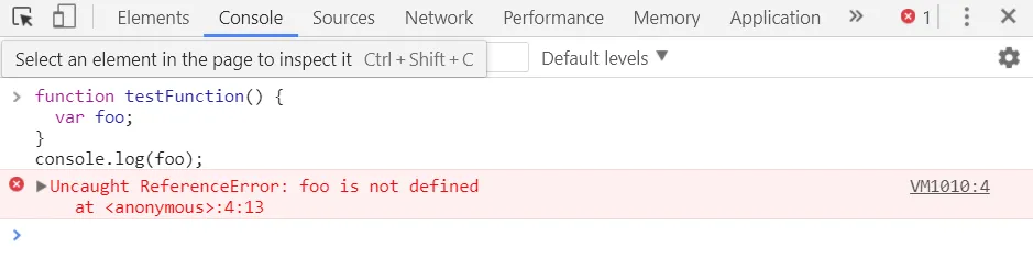 ReferenceError: event is not defined