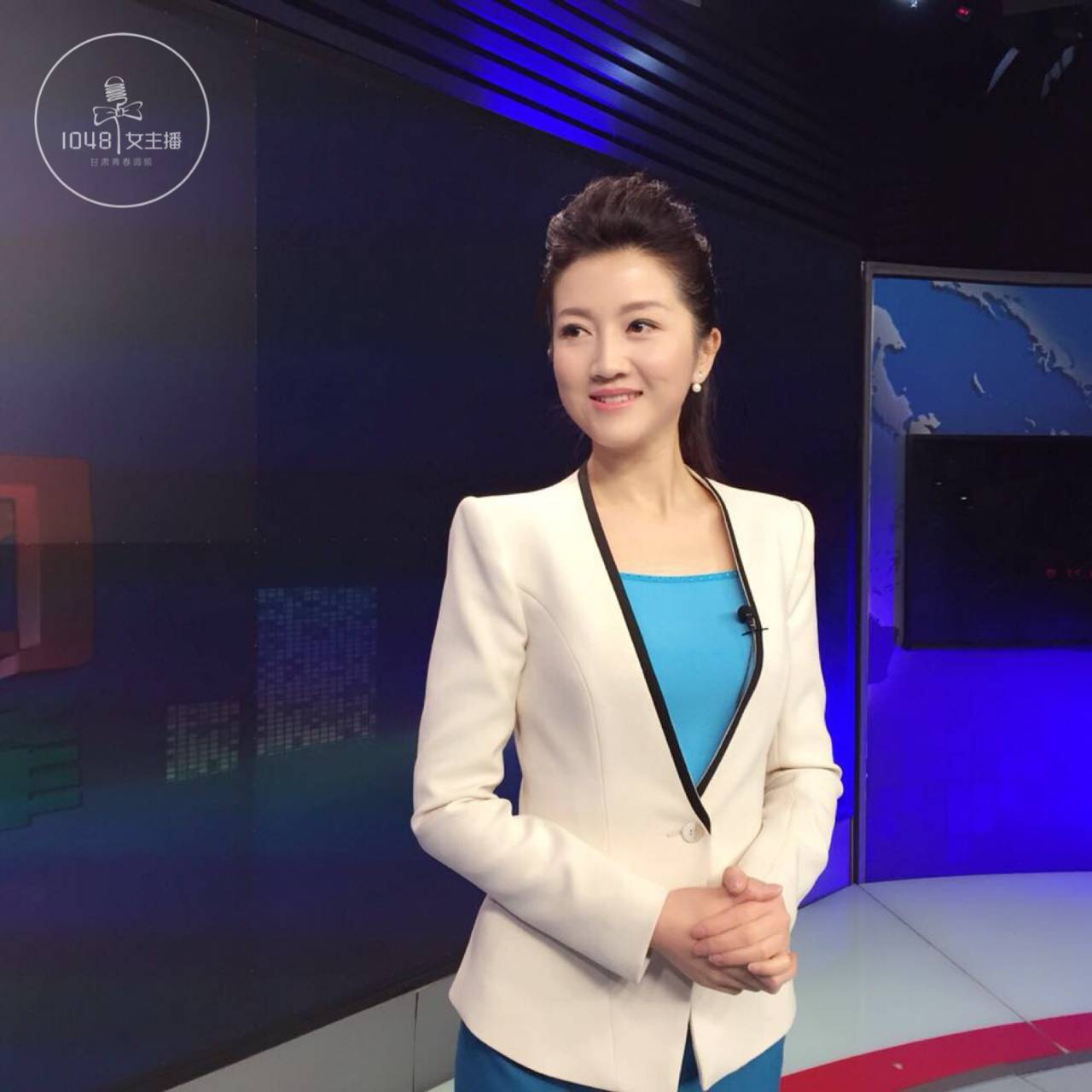 甘肃新闻女主播,两个孩子的妈,好太太,她把生活过的充实又幸福!