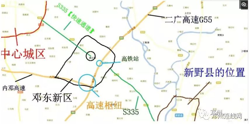 在邓州市境内设邓州东站,郑万高铁河南段预计2019年建成通车,下图为图片