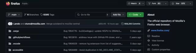 Firefox 源代码库迁移至 GitHub 2 Firefox 源代码库迁移至 GitHub 2