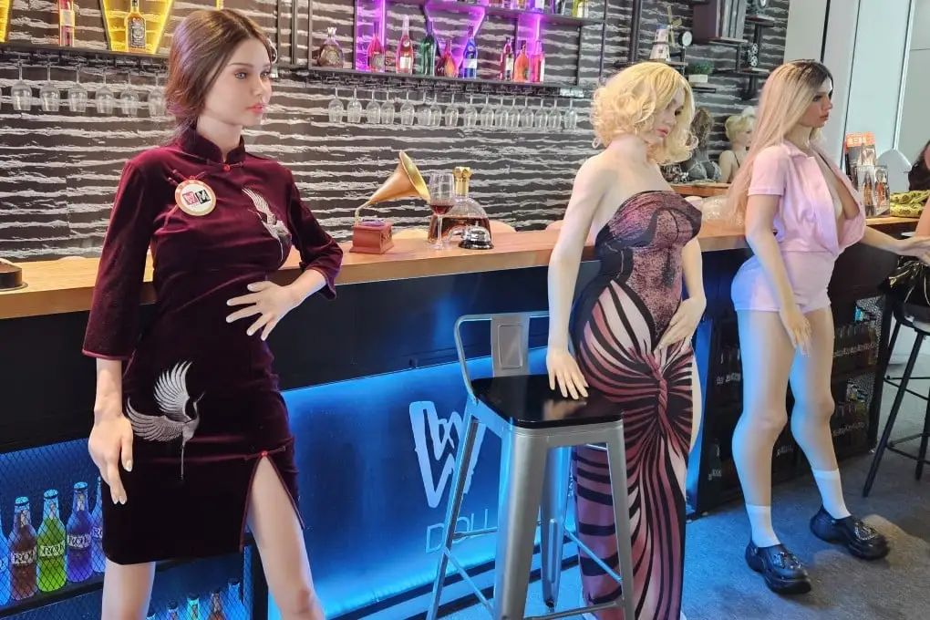 Sex dolls made by WMDoll are on display at its headquarters in Zhongshan, a city in southern Guangdong province. Photo: Coco Feng