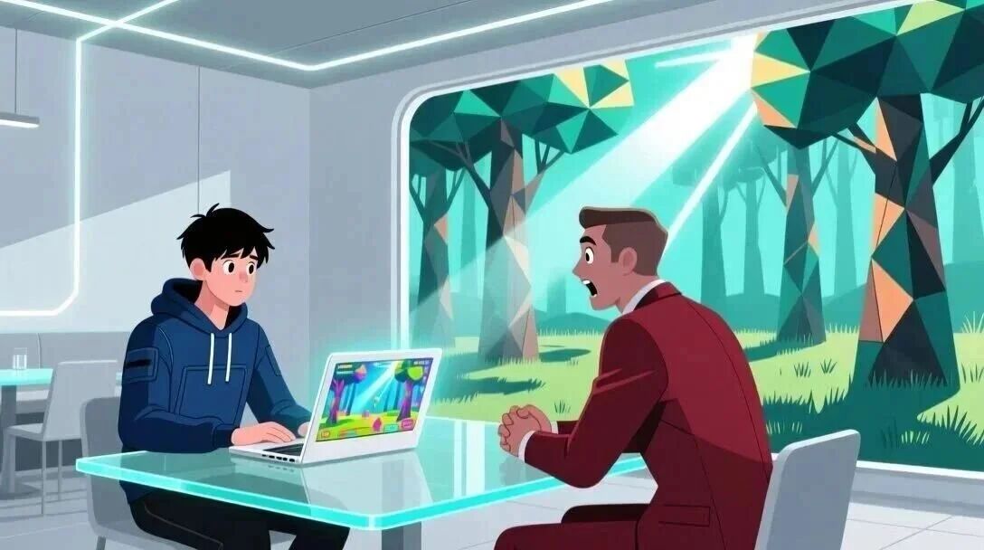 拒绝Unity和Unreal，他在笔记本上跑起了光追大作，还顺手发明了一门编程语言