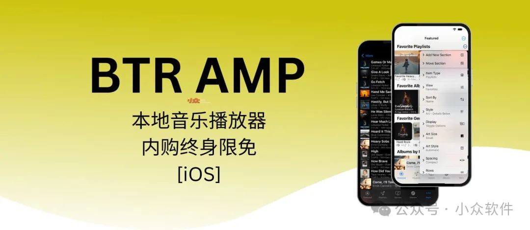 BTR AMP：本地音乐播放器，Pro 内购终身限免[iOS] 1