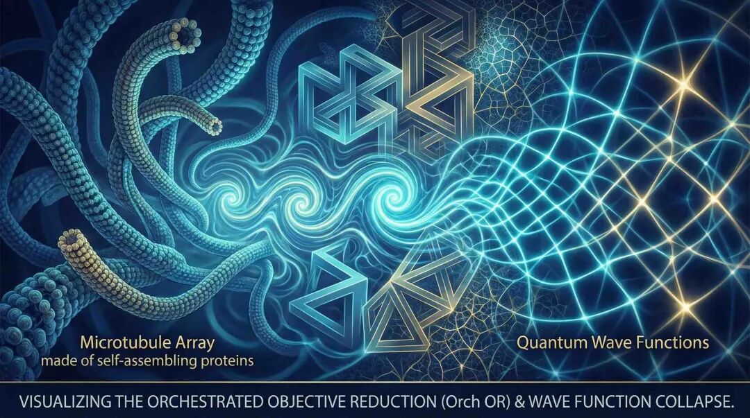 宇宙的坍缩不需要观众。在大脑幽深的微管里，或许藏着代码永远无法触及的、不可计算的量子灵魂。