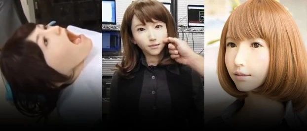 日本的美女机器人，越来越像真人，这操作有点羞羞啊