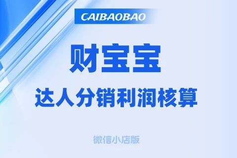 财宝宝达人分销利润核算