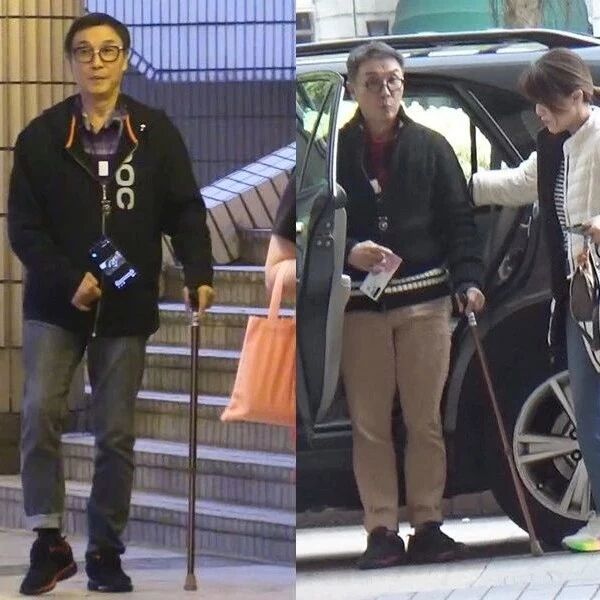资深演员刘松仁70岁近照曝光!被爆疑中风:靠拐杖走路右手扭曲...