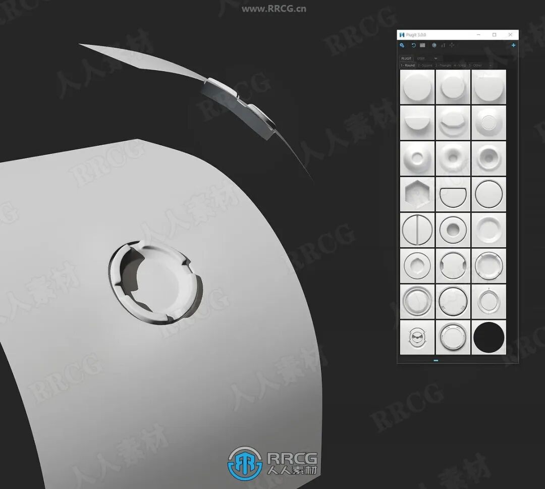 PlugIt硬表面建模Maya脚本V3.0.5版