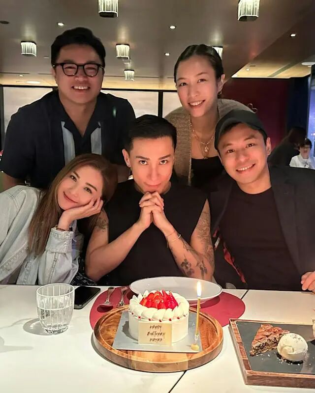 霍啟仁與女友Namfon結婚伍樂怡曝光婚前派對照