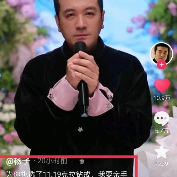 杨子直播求婚黄圣依,笑不活在评论区,网友太有趣了