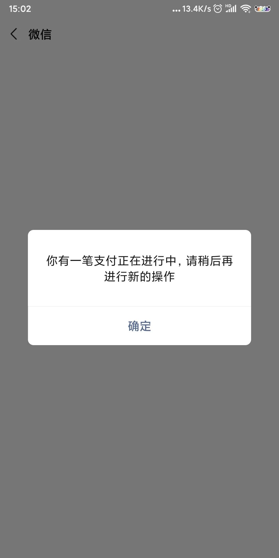 刚买点东西输完支付密码之后一直在转圈我就退出来然后在支付的就变成