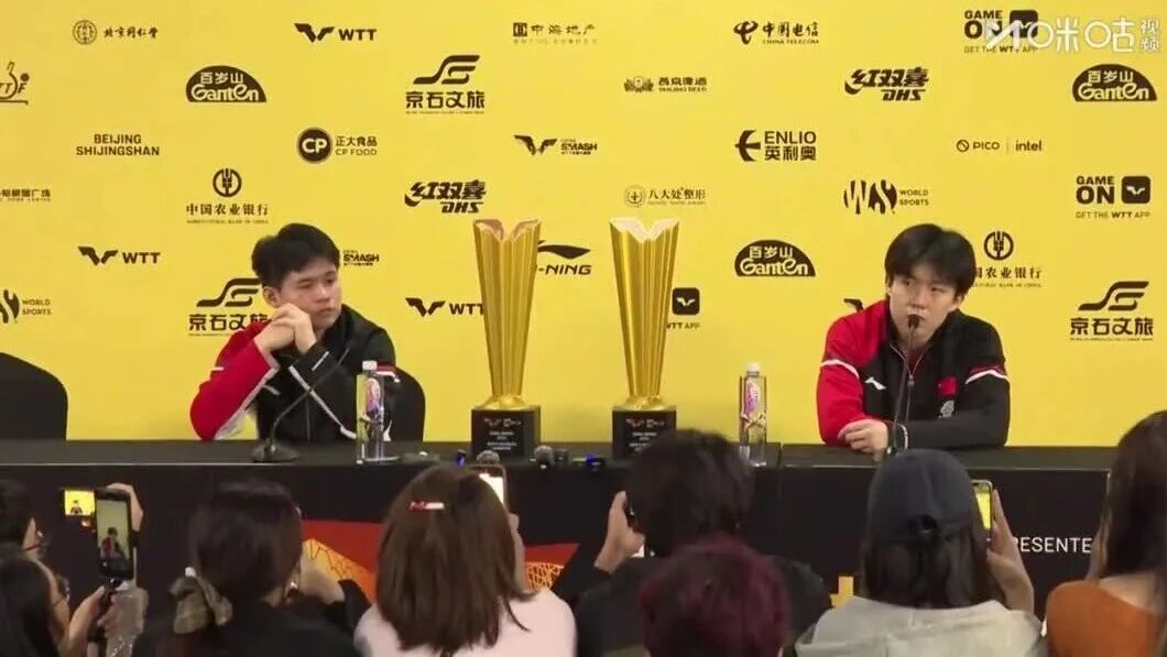 王楚钦说身兼三项消耗超出自己想象