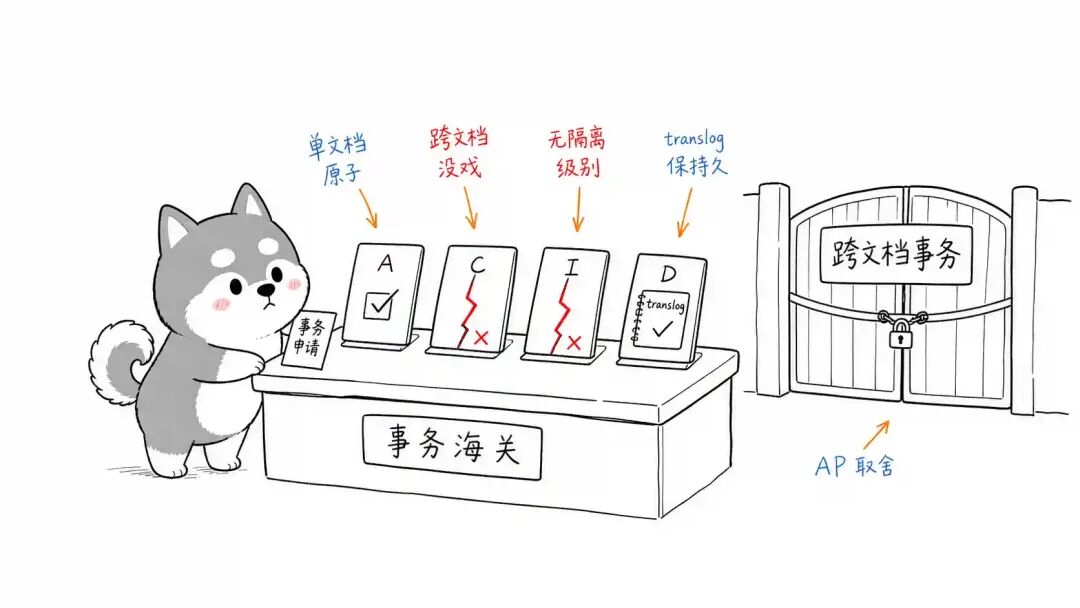 ES 事务限制