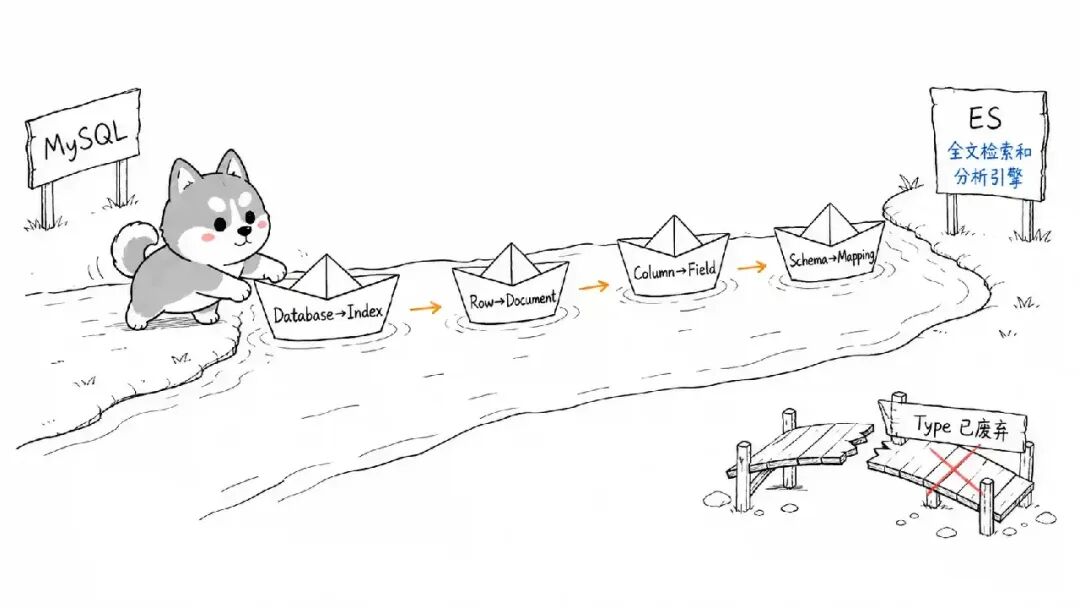 MySQL 和 ES 概念映射