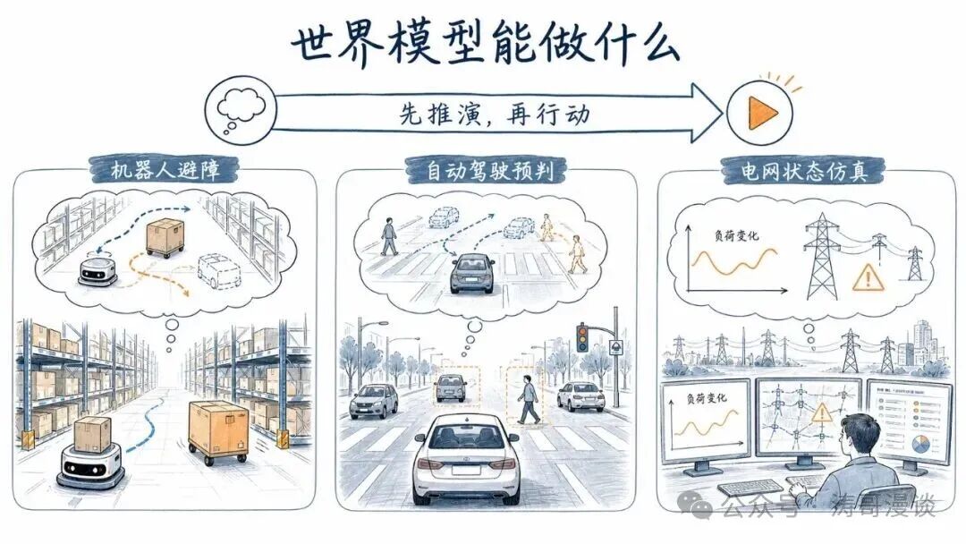 世界模型在机器人自动驾驶和电网中的应用