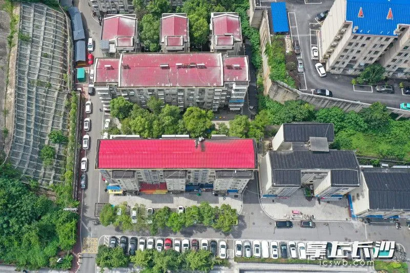提質(zhì)改造后的天心區(qū)木材廠小區(qū)潔凈整齊煥然一新圖片