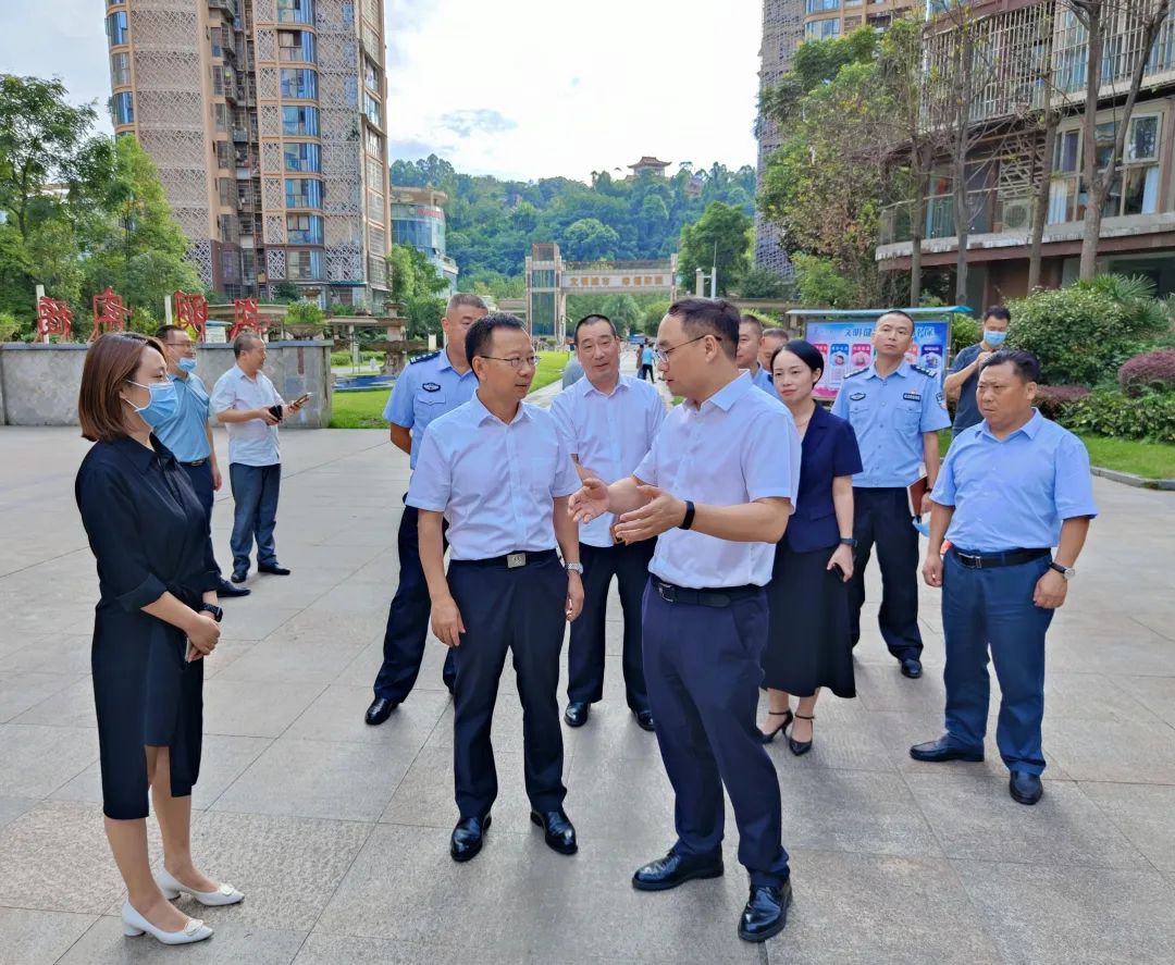 刘波涛督导船山区全国文明城市建设迎复检工作