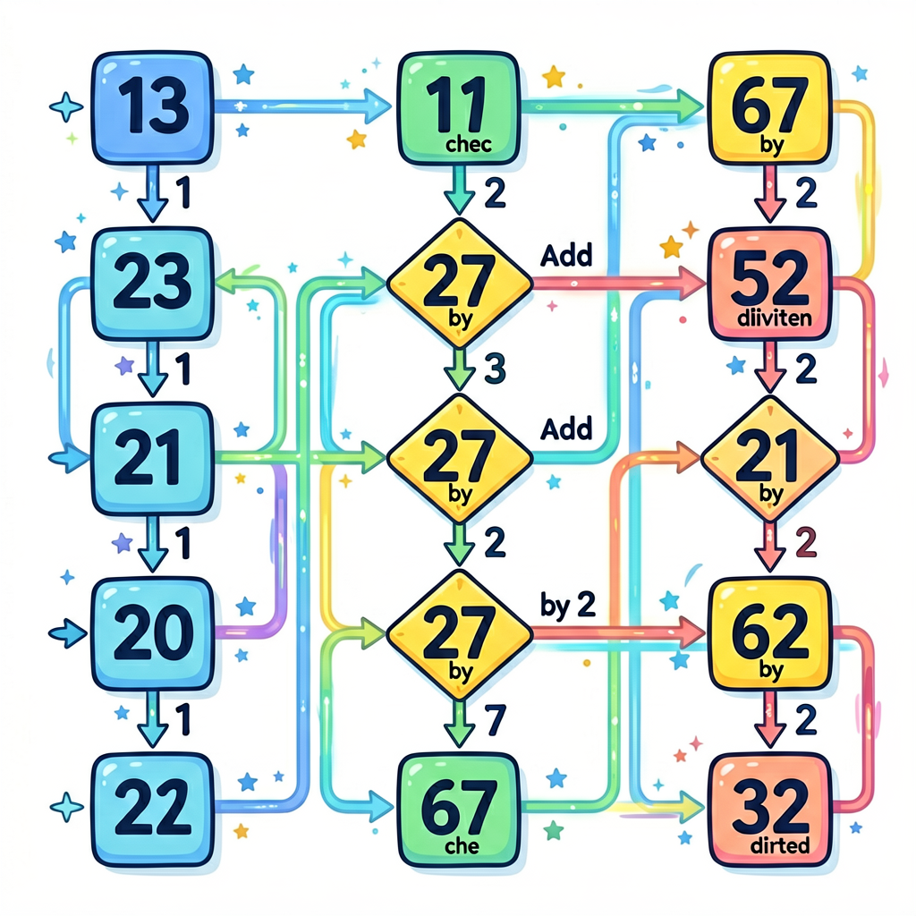 数字闯关游戏：算法逻辑可视化