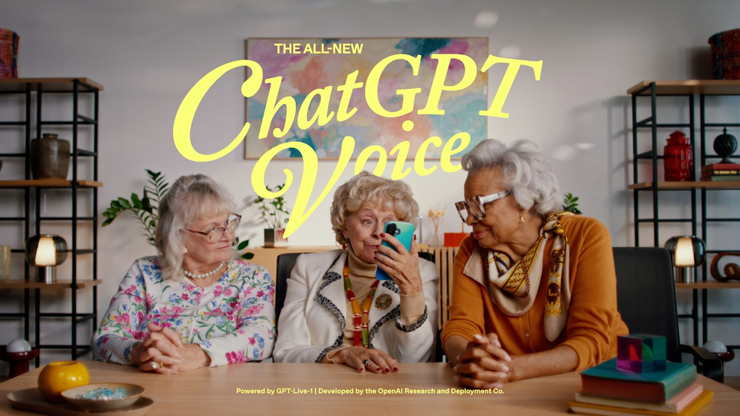 OpenAI 官方主视觉：全新 ChatGPT Voice