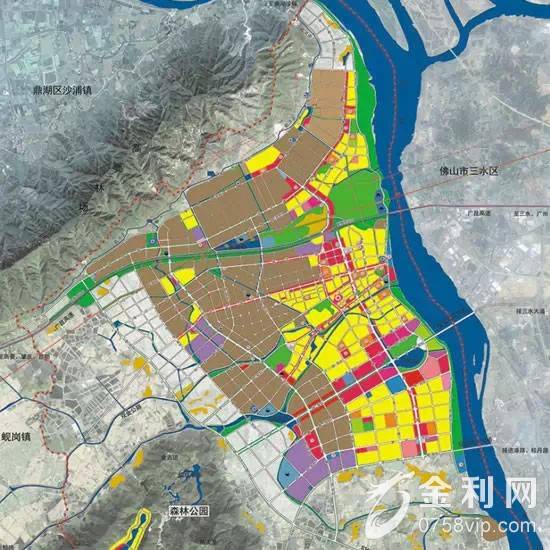 金利镇2030年总体规划解读 镇扩一倍成为肇庆示范区(图)