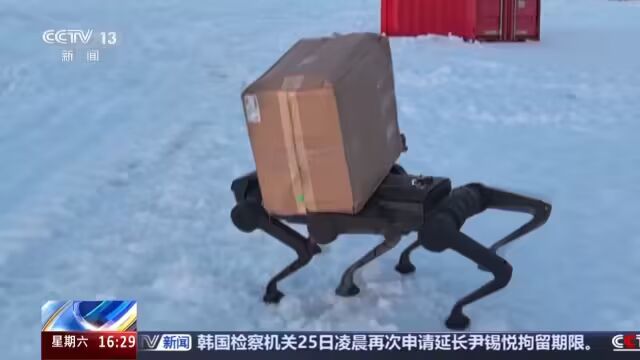 我国自主研发的六足机器狗在南极打卡上班：运输、开路双管齐下(图3)