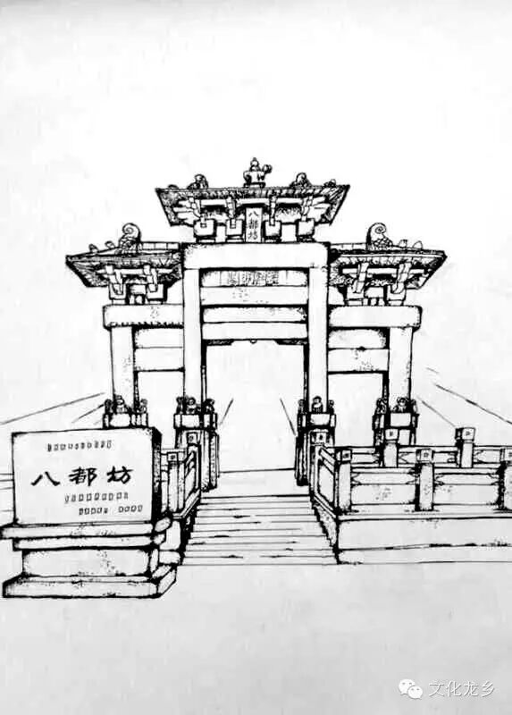 图说龙乡手绘濮阳古迹画