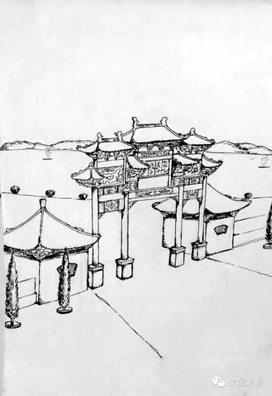 图说龙乡手绘濮阳古迹画