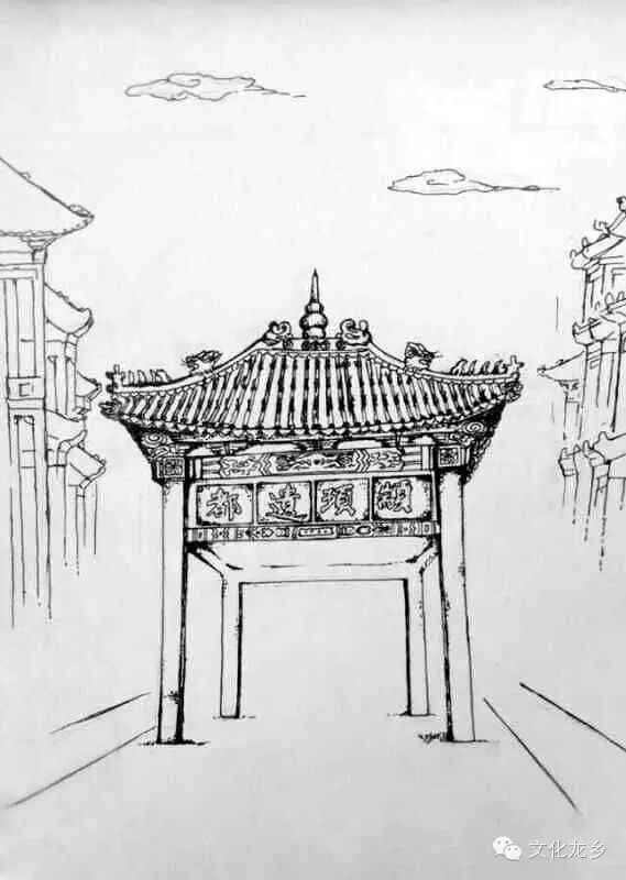 图说龙乡手绘濮阳古迹画