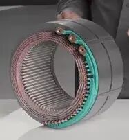 看了特斯拉劲敌 Lucid的介绍 ，秒懂扁线电机。的图4