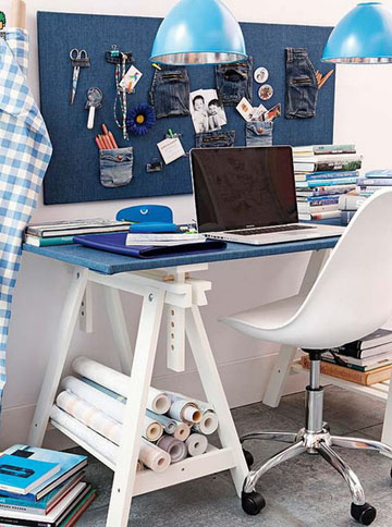 【旧物改造】牛仔裤变身收纳功能的装饰墙211101