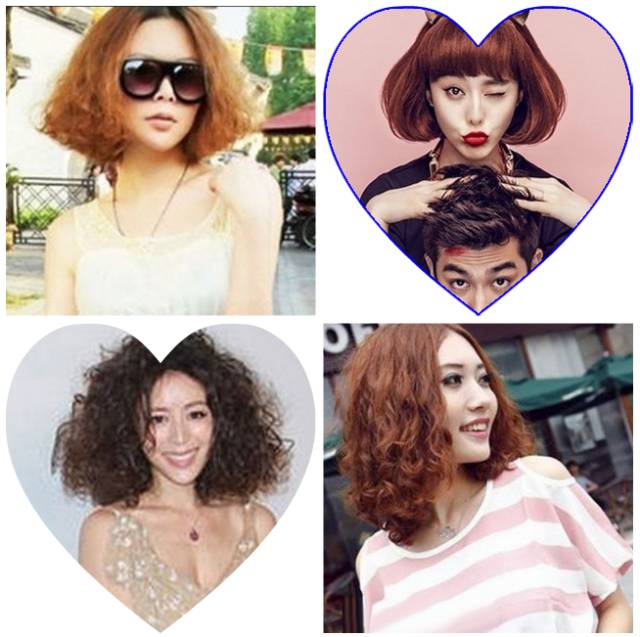 今年流行烫棱形"飞碟卷"