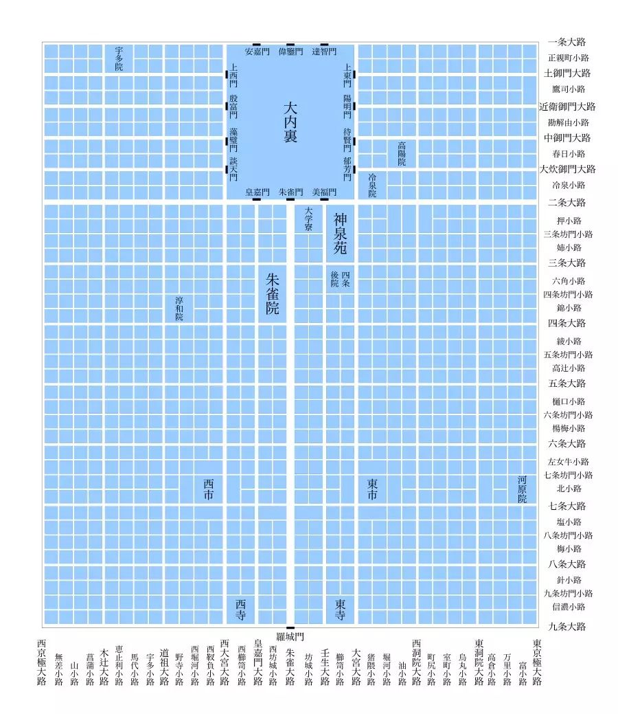 日本平安京地图图片