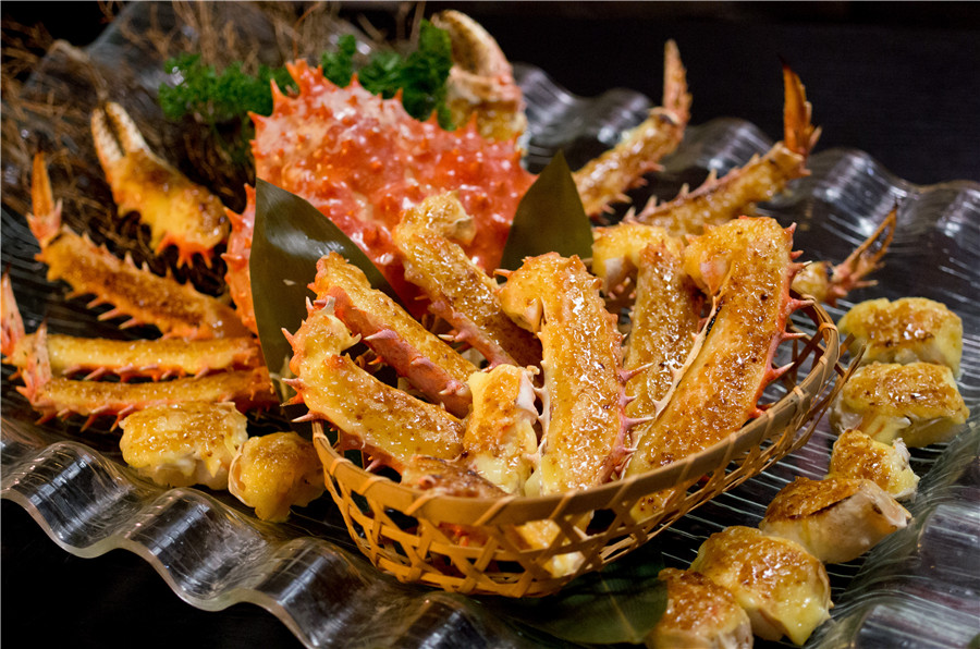 海胆酱烧皇帝蟹