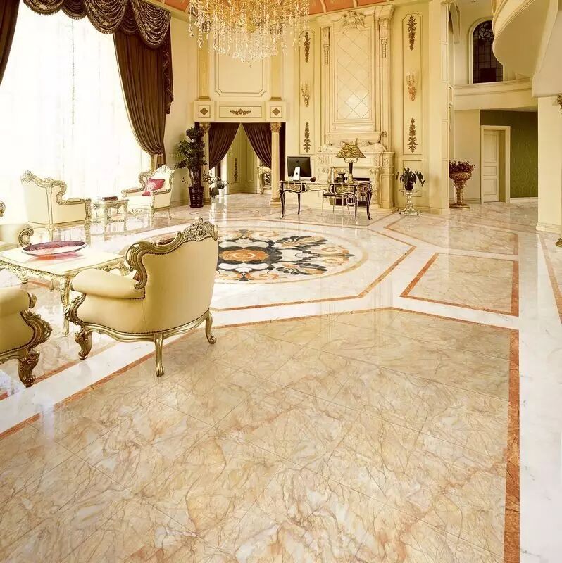 家装实景图欣赏二箭牌索菲特金瓷砖acs620080p客厅用北纬30瓷砖800800