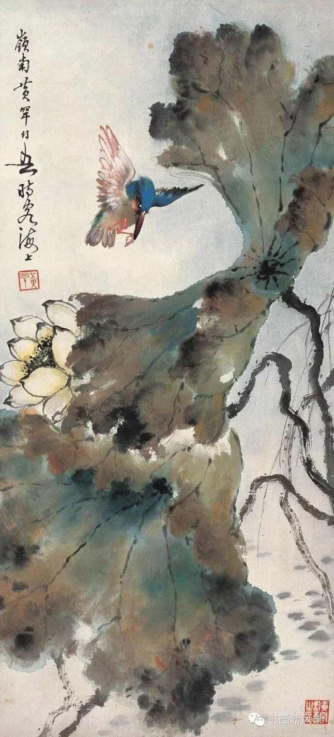 岭南名家黄幻吾的荷花