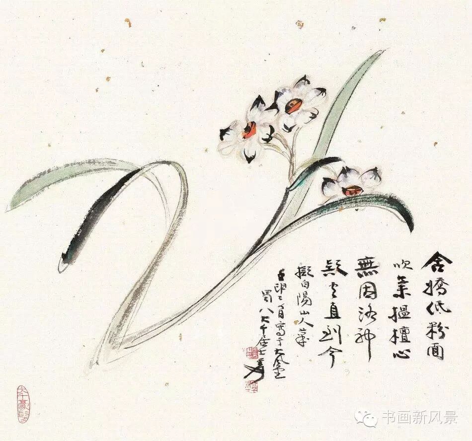 张大千画水仙:万种风情,尽在不言中