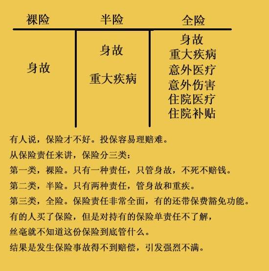 裸险？半险？全险？对照保单，您的保险是哪种？ 保险 第1张