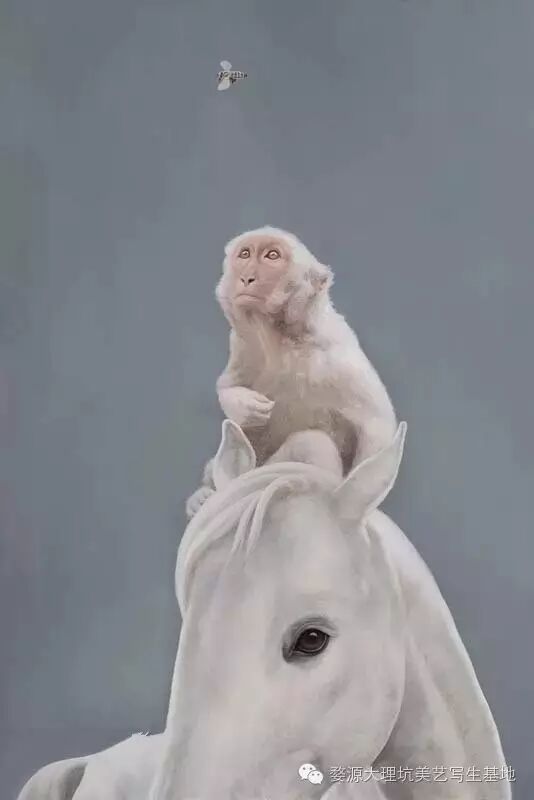 《马上封侯》布面油画 90x60cm2016年