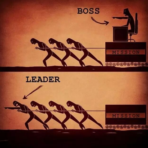 boss vs leader