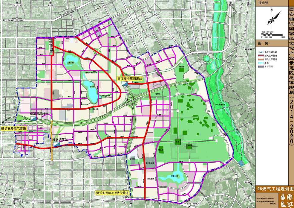 图文西安曲江新区最新总体规划图示20142020