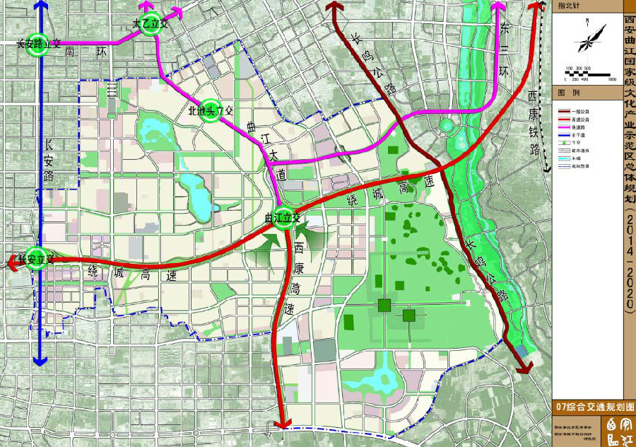 【图文】西安曲江新区最新总体规划图示(2014-2020)