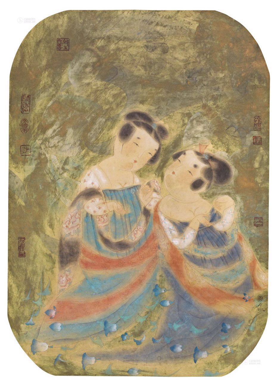 (3)周昉《簪花仕女图》